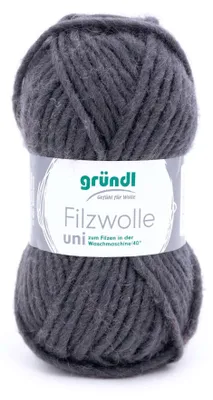 Produktbild von Gründl Filzwolle uni,Waschfilzen,100%Schurwolle,50g/50m,NS 8-9 2
