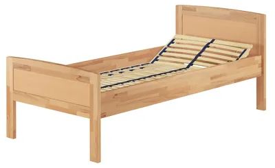 Produktbild von Einzelbett Buche hohes Seniorenbett 90x220 Überlänge V-60.72-09-220Federholzrahmen inkl.