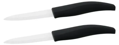 Image de Lot de 2 couteaux de cuisine avec lame en céramique de 7,5 cm Nirosta Céramique