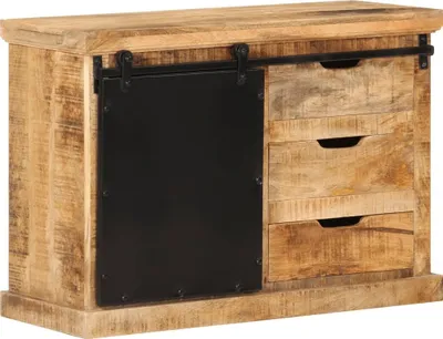 Zdjęcie produktu dla Szafka, 80x30x55 cm, lite surowe drewno mango