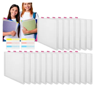 Produktbild von Organizer für Scrapbook-Papier, transparenter Halter mit selbstklebenden Registerlaschen