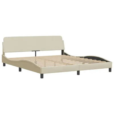 Produktbild von Bettgestell "Dover" Creme 180x200 cm Stoff