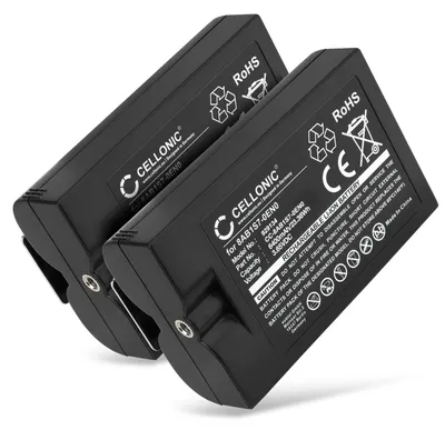 Produktbild von CELLONIC 2x Akku für Haustechnik Kompatibel mit Ring Intercom, Stick Up Cam Battery, Spotlight Cam, 5AT3S3 - (6400mAh, 3.65V)