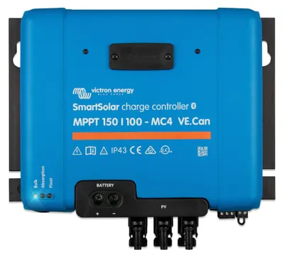 Image de Régulateur de charge pour panneaux solaires - 12V 100A MPPT - Avec écran LCD et Bluetooth