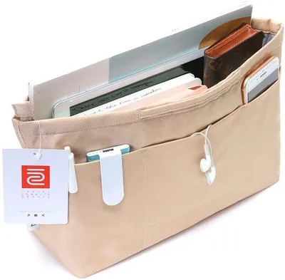 Produktbild von Kleine Nylon Taschenorganizer Beige