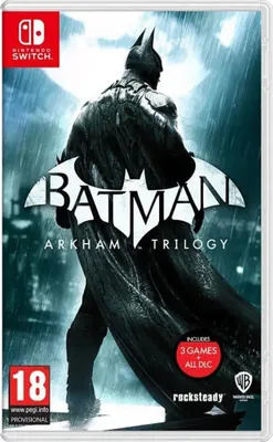 Obrázok produktu pre Warner Bros. Games Batman: Arkham Trilogy, Nintendo Switch, M (Mature), Fyzické médiá