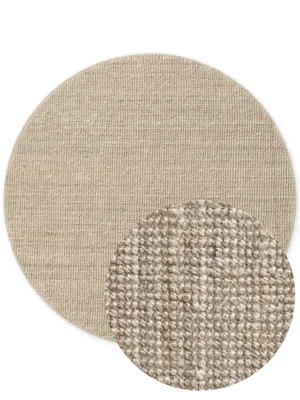 Image de 200x200 (diamètre) cercle Pièce tapis Jaipur 105975 Cercle gris/marron