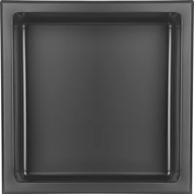 Produktbild von Edelstahl Wandnische 30 x 30 cm (schwarz)