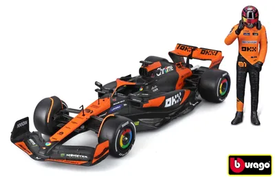 Obrázok produktu pre Bburago 1:24 Preteky Formuly F1 – Mclaren F1 Team Mcl38(2024) #81 (oscar Piastr) – s jazdcom a dekorom