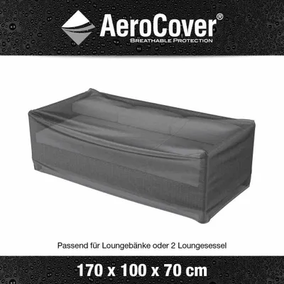 Produktbild von AeroCover Loungebank-Hülle 170x100xH70cm, Patio furniture set cover, Grau, Polyester, 1 Stück(e), 170 cm, 100 cm