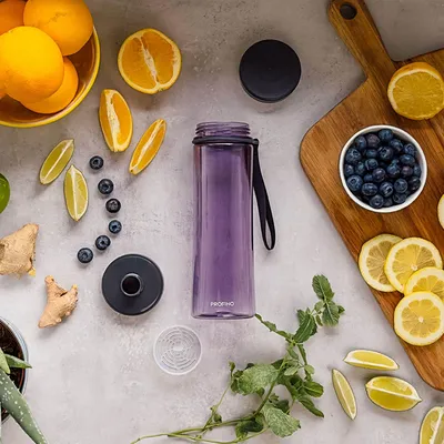 Produktbild von PROFINO | Trinkflasche, INFUZE, lila, 600 ml, KI-generiertes Bild