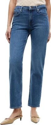 Produktbild von Tommy Hilfiger Damen Jeans Hose Classic Straight Fit, Blau (Nos Mid Blue), 32W/26L