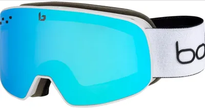 Produktbild von Bolle Skibrille NEVADA Small White Corp Matte - Light Vermillon BlueSemi -