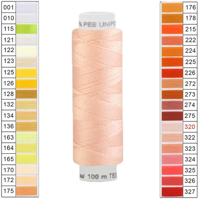 10 x 100m / 1 Spule Unipoly 120 TEX14x2 Polyester pastellrosa