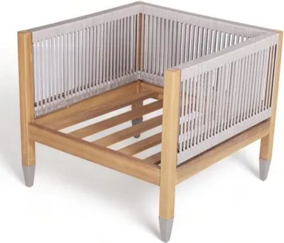 Immagine prodotto di Poltrona Sedia in legno naturale Sedia Mobili da esterno Poltrona da giardino Balcone relax