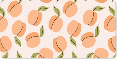 Produktbild von MuchoWow® Mauspad Mousepad Obst - Aprikose - Sommer - Muster 60x30 cm - Mousepads - Maus Mat - Pad - Mausunterlage - Nachhaltig