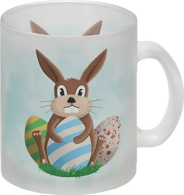 Produktbild von Osterhase und Ostereier Glas Tasse