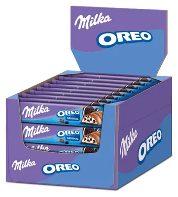 Produktbild von Milka Oreo Riegel (36 Stück, je 37 Gramm)