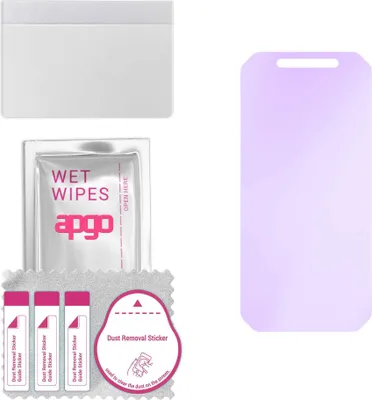 Produktbild von apgo Hybrid Schutzglas, kompatibel mit Doogee S40 Pro, Anti-Blue, 9H Härte, toller Ersatz für Hartglas, kratzfester Displayschutzglas, Displayschutz, Full Glue