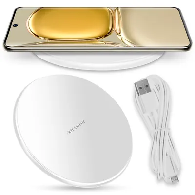Produktbild von QI Wireless Ladegerät Huawei P50 Pro / Plus Induktiver Lade Charger Ladestation