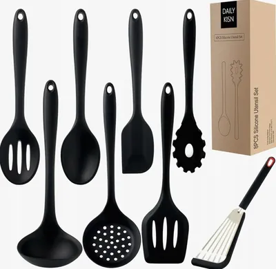 Produktbild von Hitzebeständiges 8-teiliges Silikon Küchenhelfer-Set