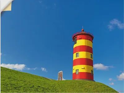 Produktbild von ARTland Wandbild, selbstklebend Pilsumer Leuchtturm Größe: 80x60 cm