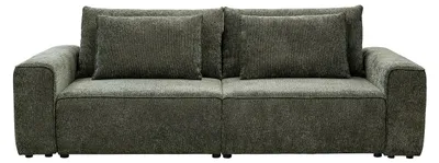 Produktbild von 3-Sitzer Schlafsofa aus Chenillestoff in Grün RICAPO
