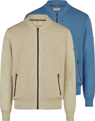 Produktbild von Redmond 2er Pack Basic Strickjacke Bequeme Passform für hohen Tragekomfort, Durchgehender Reißverschluss für einfache Handhabung, Vielseitig kombinierbar für jeden Anlass