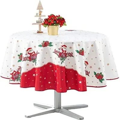 Image de Nappe Père Noël 160 cm