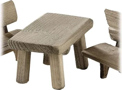 Produktbild von Tisch, Holzminiatur, für Krippen und Modellbau