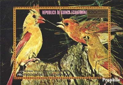 Produktbild von Briefmarken Äquatorialguinea 1976 Mi Block250 (kompl.Ausg.) gestempelt Nordamerikanische Vögel