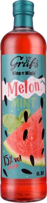 Produktbild von Gräfs Melon Mint Likör mit Wassermelone und Minze Geschmack 500ml