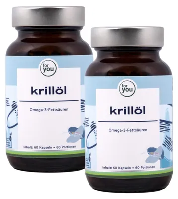Produktbild von for you krillöl Kapseln Doppelpack