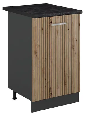 Zdjęcie produktu dla Szafki kuchenne Vicco R-Line Dąb artisan/Antracyt 50 cm blat roboczy Antracyt, Model 70188