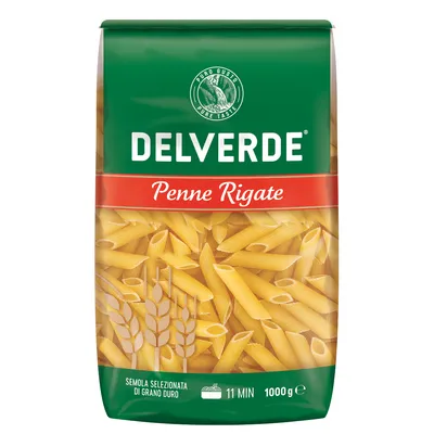 Immagine prodotto di Delverde Penne Rigate Pasta Semola Selezionata di Grano Duro 1000g