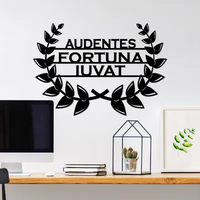 Immagine prodotto di Wallity, Audaces Fortuna 3, Accessorio decorativo da parete in metallo, Nero, 100 % METALLO, 56 x 39 cm