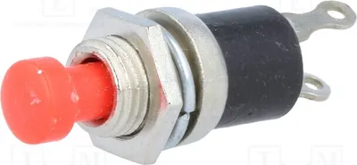 Immagine prodotto di 5x Interruttore a pulsante, corrente nominale 3A/125VAC, posizione: 2. Interruttore a ritorno automatico OFF-(ON) 0