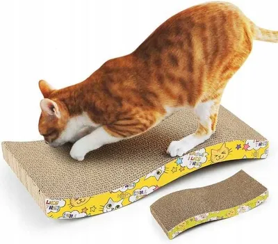 Produktbild von Katzenkratzbaum, Bett, Kartonboot, 45 cm, bequem, stabil, ökologisch