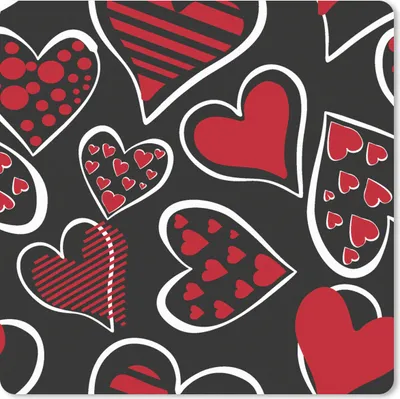 Produktbild von MuchoWow® Mauspad Mousepad Mädchen - Herz - Liebe - Muster - Mädchen - Kinder - Kind 30x30 cm - Mousepads - Maus Mat - Pad - Mausunterlage - Gaming