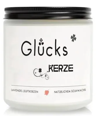Obrázok produktu pre Vôňka do domácnosti s vôňou levandule, vyrobená zo sójového vosku, "šťastná" sviečka, darček pre ženy