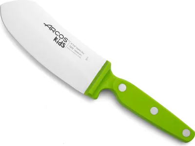 Zdjęcie produktu dla Nóż Arcos Kids kolor zielony - Uwaga. Ten produkt nie jest zabawką. Musi być pod nadzorem osoby dorosłej.