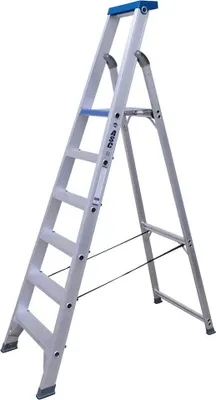 Produktbild von Aluminium Trittleiter 6 Stufen Leiter Stufenleiter Stehleiter