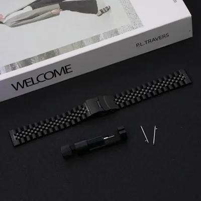 Immagine prodotto di Bracciale – 22 mm – Acciaio inossidabile – Chiusura metallica – Nero – Compatibile con Xiaomi Watch 2 Pro