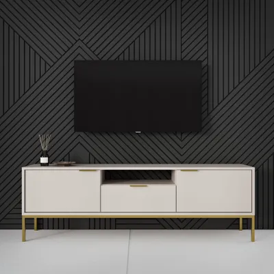 Immagine prodotto di Mobile TV Austin - Mobile TV con 2 ante, 1 cassetto e 1 ripiano, larghezza 135/175 cm