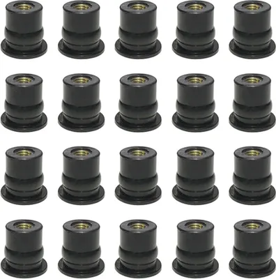 Immagine prodotto di 20 in 1 M6 Dadi universali in ottone per parabrezza del motociclo