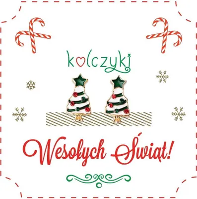 Produktbild von Weihnachts-Ohrringe als Geschenk – Weihnachtsbäume – Be-Happy Gifts
