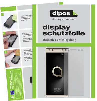 Produktbild von 2x Schutzfolie für Alcatel 5 matt Displayschutzfolie Folie Display Schutz dipos