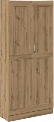 Image de vidaXL Highboard Chêne Artisan 82,5x30,5x185 cm Matériau dérivé du bois