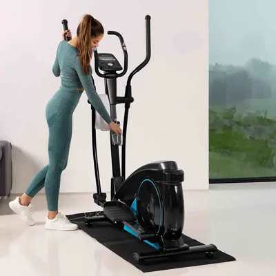 Produktbild von Hop-Sport Crosstrainer HS-060C mit magnetischem Widerstandssystem & 32 elektronischen Einstellstufen, Pulsmessung, Bluetooth, bis 150 kg belastbar