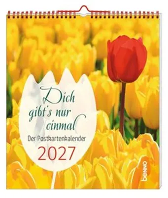 Immagine prodotto di Kalender 2027 Dich gibt's nur einmal – kreative Fotografien, 12 Postkarten und 12 Komplimente zum Weiterverschenken